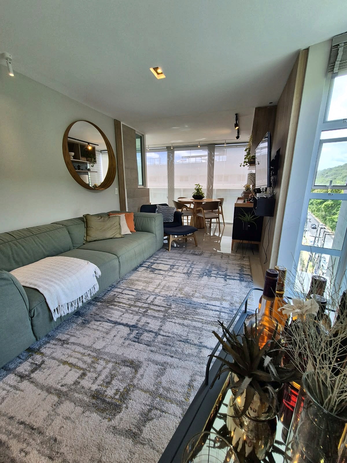 Living da cobertura duplex no Atlantis Ocean, Cabo Branco